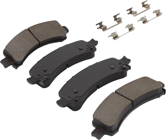 Premium Semi-Metallic Rear Brake Pads Compatible - Image 2