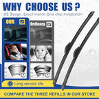 3 wipers Replacement For Mitsubishi Outlander Nissan Murano Infiniti QX50 Acura - Image 2