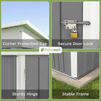 Patiowell 5x3 FT Outdoor Storage Shed, Garden Tool Shed - Image 4