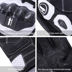 Harssidanzar Breathable Leather Motorcycle Gloves Touchscreen - Image 3
