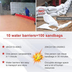 Flood Prevention Barrier, ABS L-Type Baffle Water Barrier Reusable, Door Flood - Image 5