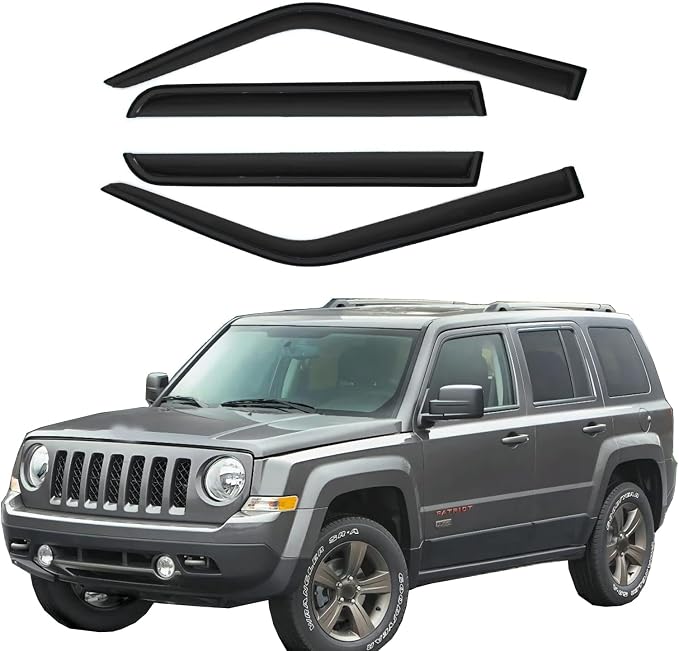Smoke Sun/Rain Guards Window Visors Compatible - Image 3
