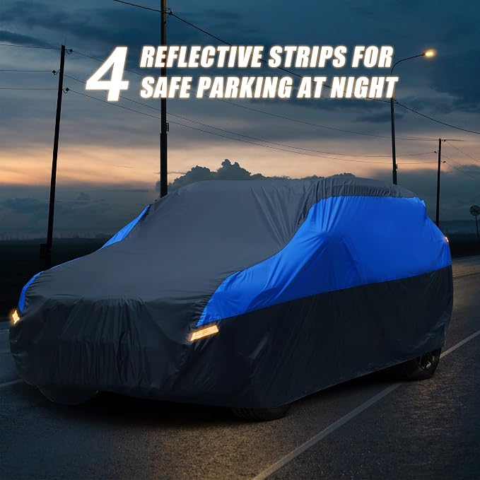 SUV Car Cover Waterproof All Weather, Cover Full Exterior Cover Windproof - Image 5