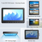 Fookoo HD 4 Cameras Wireless RV Backup System, 2 Rear View + 2 Side Cameras - Image 4