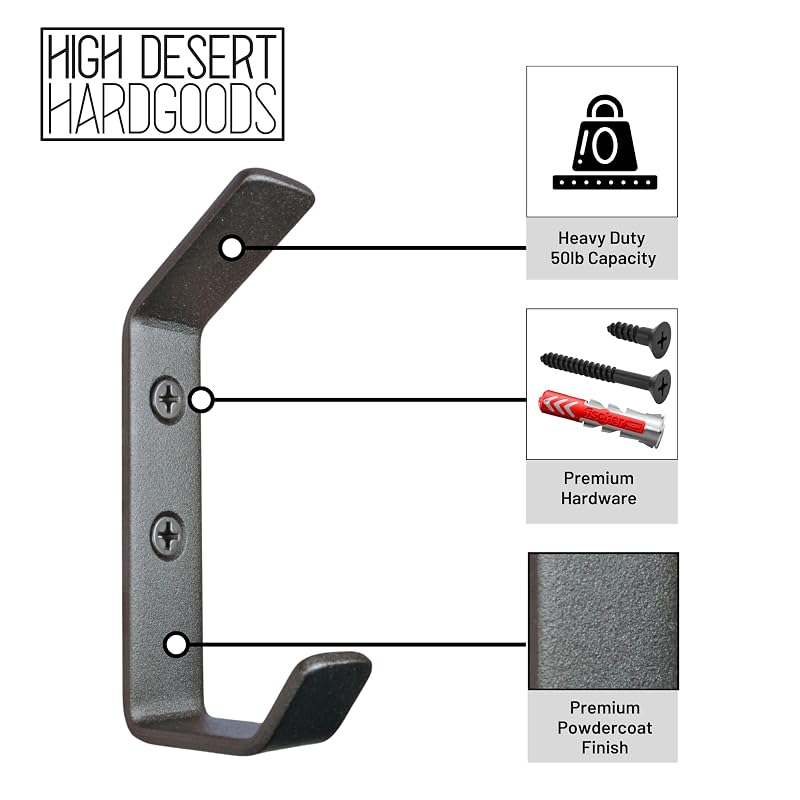 Wall Hooks Single Hook 4-Pack - Image 3