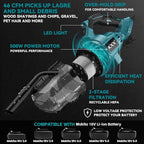 KXX Cordless Vacuum for makita 18V Battery, Handheld Electric Power Vacuum - Image 3