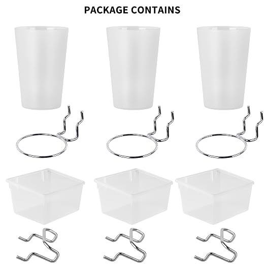 6 Sets Pegboard Bins and Cups - Image 7