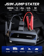 AUTOONE Car Jump Starter 5800A Battery Booster, Portable Battery Pack - Image 2