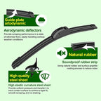 QUALITY 24in + 24in Premium All-Season Windshield Wiper Blades - Image 6
