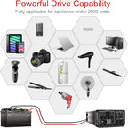 Xijia 2000W Pure Sine Wave dc to ac Inverter Remote Switch DC 24V to AC 120V - Image 8