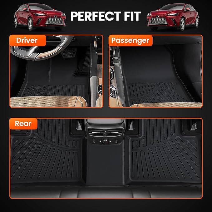 KMF Custom Fit Floor Mats for Lexus RX 2025 2024 2023 Accessories RX350 RX350h - Image 5