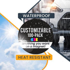 Magnet Me Up Customizable 30 Mil Round Magnet- 5”, 100 PK Weatherproof Car - Image 3