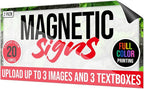 2 Pack, Personalized Magnetic Signs - Image 3