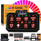 Auxbeam RGB 8 Gang Switch Panel 5.3 Inch RB80 XL by Auxbeam
