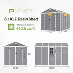 Resin Outdoor Storage Shed - Image 2