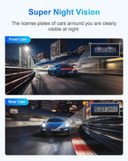 Dash Cam Front and Rear, 2.5K+1080P Dual Dash Camera - Image 4