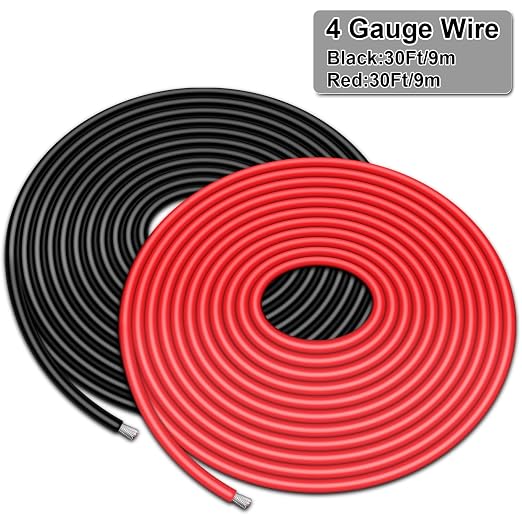 4 Gauge Wire - iGreely 30 FT Red & 30 FT Black 4 Gauge Tinned Copper Electrical - Image 4