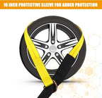 8 Pack 2'' x 12ft Tow Truck Straps Lasso Wheel Lift Straps Lasso Tow Strap - Image 5