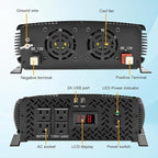3500 Watt 12v Power Inverter for Vehicles car Truck RV Solar, dc 12v to 110v ac - Image 2