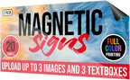 2 Pack, Personalized Magnetic Signs - Image 3