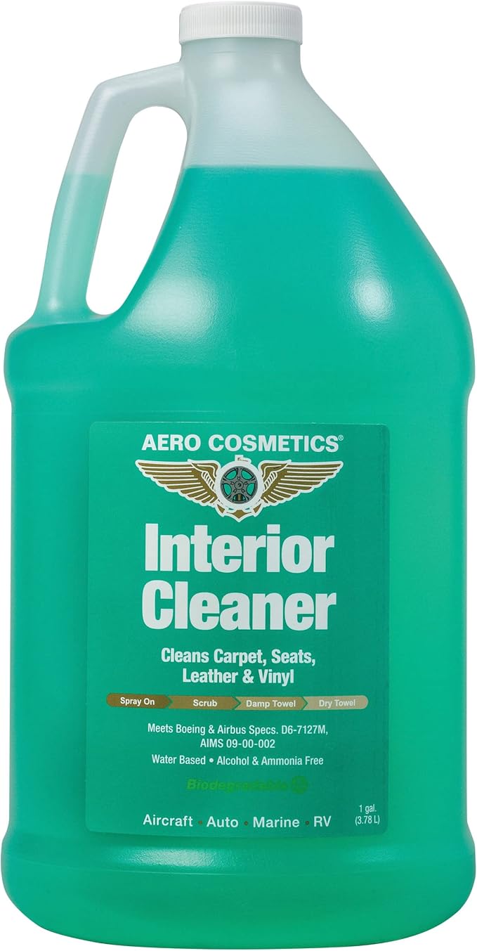 Interior Cleaner, Carpet Cleaner, Seat Cleaner, Fabric Cleaner 1 Gallon. by AeroCosmetics