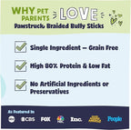 Pawstruck Natural 12” Braided Bully Sticks - Image 4
