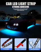 12V Led Light Strip 32CM Waterproof Ice Blue Led Strip Lights - Image 3