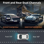 Dash Cam Front and Rear, Ecomoment 4K+1080P Dual Dash Camera - Image 3