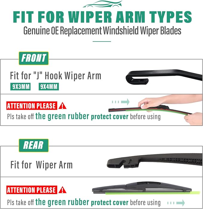 26" 16" 10" Windshield Wiper Blades Replacement - Image 8