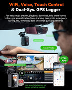 Vantrue E360 Plus 3 Channel 360 Degree WiFi Dash Cam, Dual STARVIS 2, - Image 5