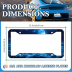 Moon Galaxy Starry Sky License Plate Frames - Image 2