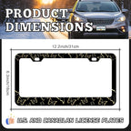 Golden Butterfly License Plate Frames - Image 2