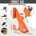 Chainsaw Hanger, Heavy Duty Chain Saw Stand 3-in-1 Wall Mount - Image 4
