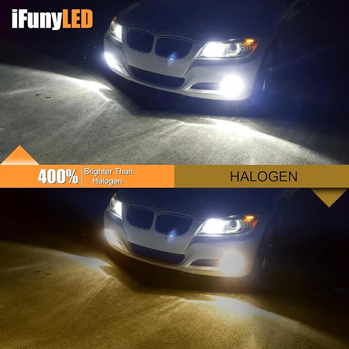 9006/HB4 Fog LED Lights, Super Bright LED Fog Light Bulb 6500K Cool White - Image 2