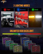 Auxbeam 12 Gang Switch Panel Bluetooth RGB AC-1200 - Image 6