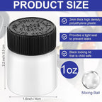Maxcheck 180 Pcs Empty Touch Up Paint Bottles Container 1oz 30ml Reusable Small - Image 2