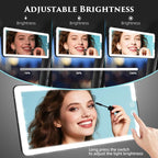 Car Sun Visor Vanity Mirror, Rechargeable Led Dimmable Makeup Mirror, - Image 4