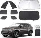 TINGLU 8PCS Window Shades for Jeep Grand Cherokee 2011-2021 Accessories Car by TINGLU