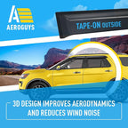 Extra Durable Window Deflectors Tape-On Window Visors Rain Guards Fit - Image 5