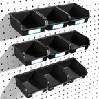 FRIMOONY Pegboard Bins with Hooks and Labels, by FRIMOONY