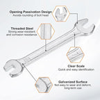 HARFINGTON 2pcs Double Open End Wrench 5.5mm x 7mm Metric 15 Degree Offset - Image 4