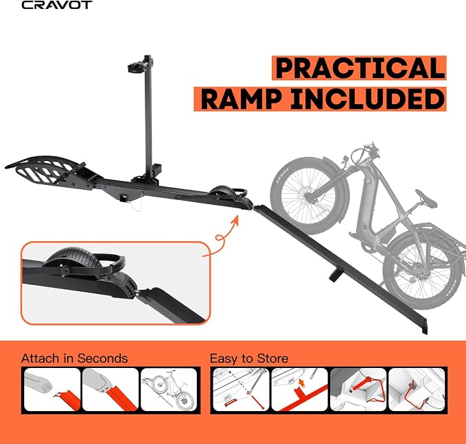 CyberRack E1 Hitch 1-EBike Rack - Image 2