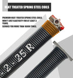 Garage Door Torsion Spring Set, Pair of 2" Electrophoresis Coated Garage Door - Image 2