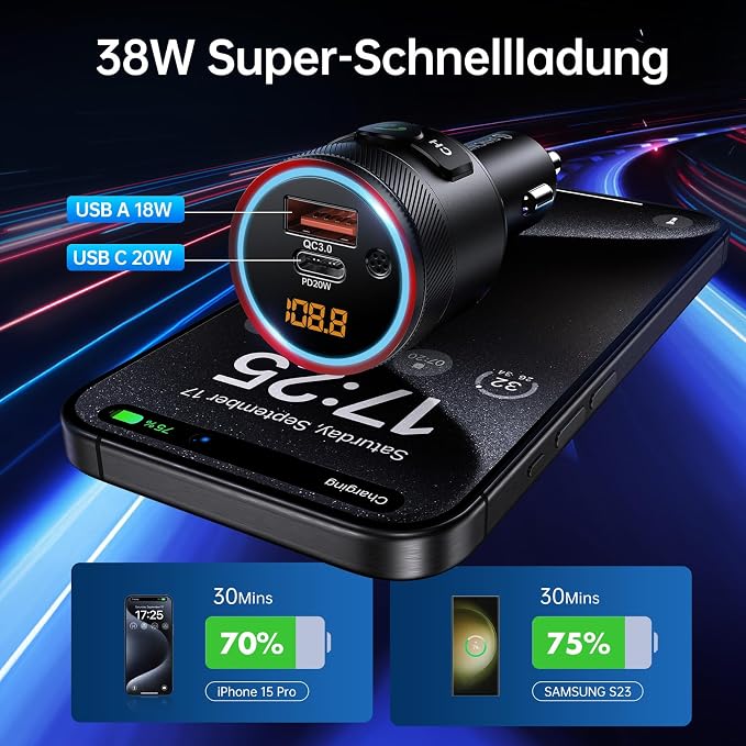 Syncwire Bluetooth 5.4 FM Transmitter - Image 4
