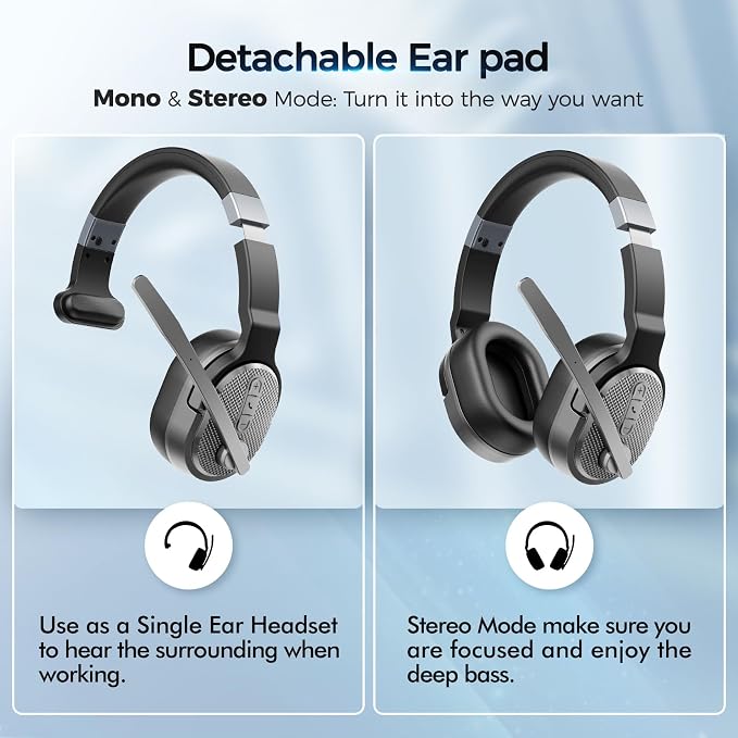 Trucker Bluetooth Headset, Wireless Headsets - Image 2