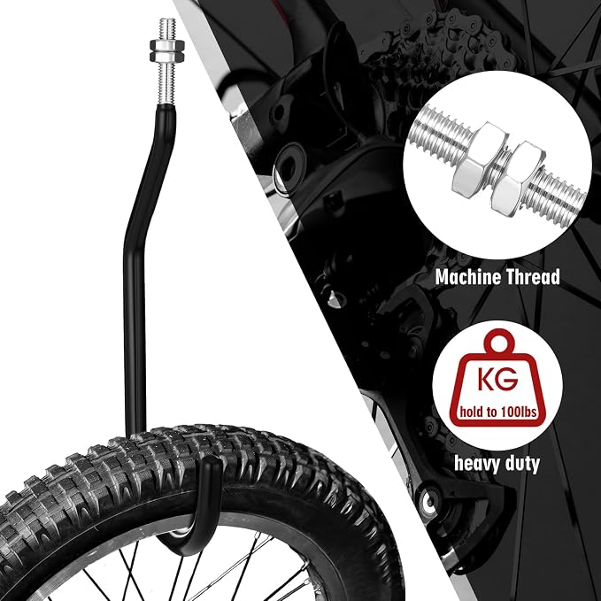 Shimeyao 4 Pcs Machine Thread Bicycle Storage Hook - Image 4