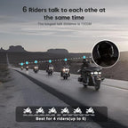 Q4 Motorcycle Bluetooth Communication System Headset Intercom, 4 Riders 1500m - Image 2