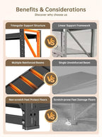 4-Tier Storage Shelves, Adjustable Industrial Metal Shelf System, 400lbs - Image 4