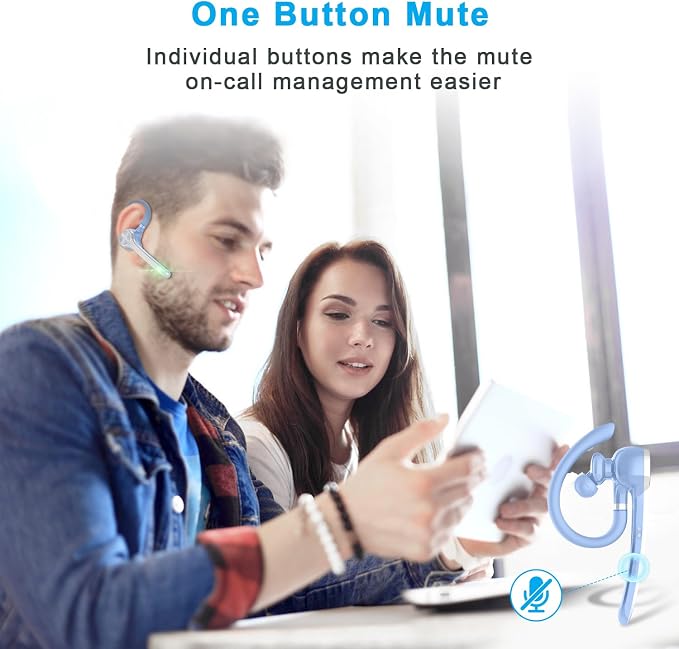 Bluetooth Headset, Wireless Bluetooth Earpiece - Image 3