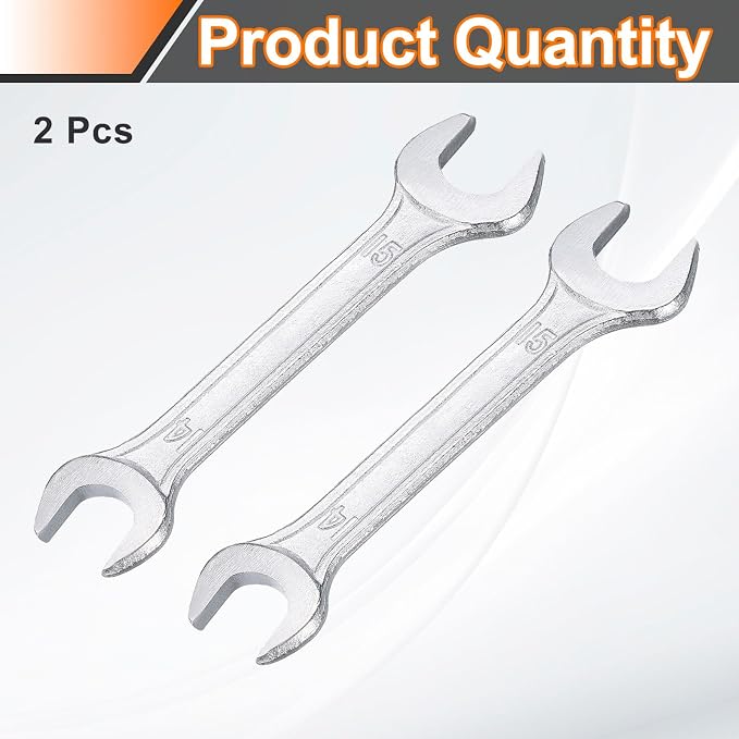 HARFINGTON 2pcs Double Open End Wrench 14mm x 15mm Metric 15 Degree Offset - Image 3